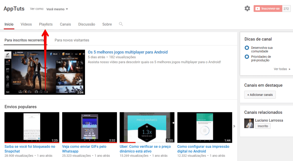 8 passos para criar playlists no Youtube e alimentá la automaticamente