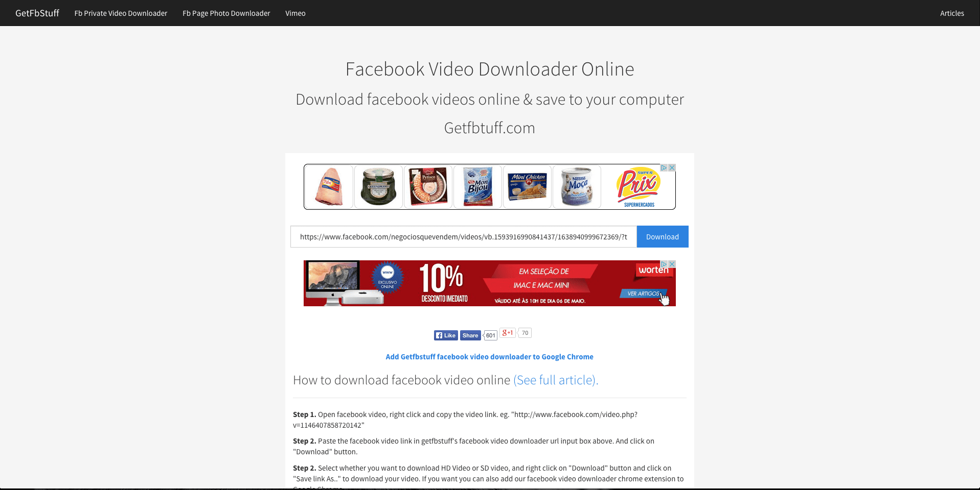 5 sites para fazer download de v deos do Facebook  - 14