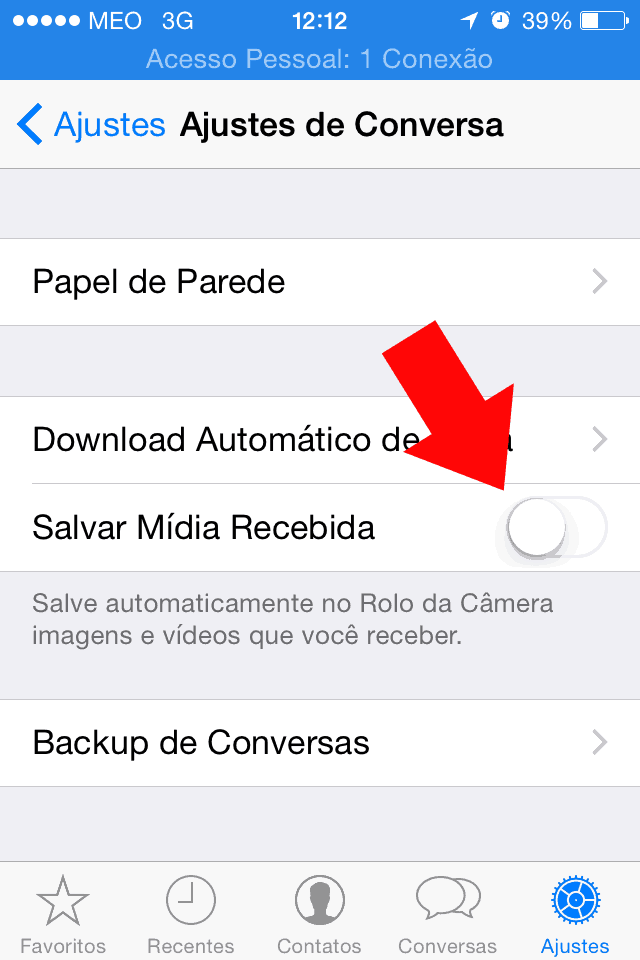 Whatsapp  Impedindo o download de fotos e v deos no iPhone   AppTuts - 47