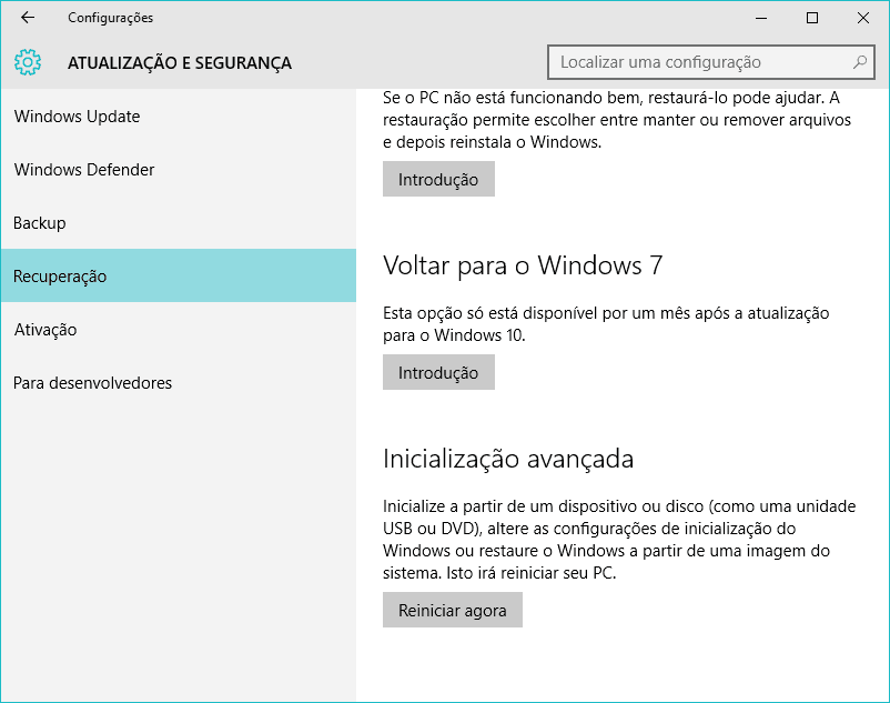 Como voltar do Windows 10 para o 7 ou 8 1  - 34