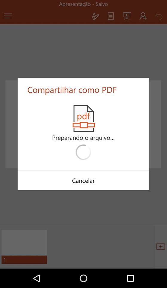 Como salvar um PowerPoint em PDF no Android - 5