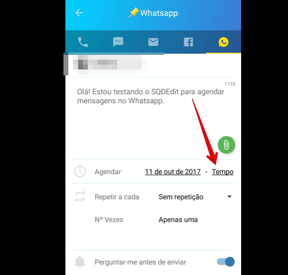 Aprenda a agendar mensagens no WhatsApp para Android - 3