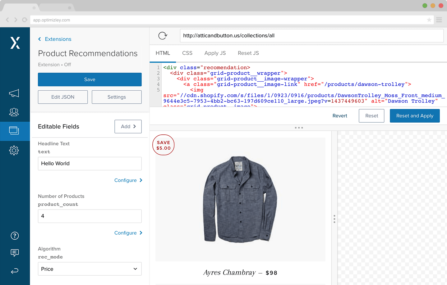 Product count 1. Optimizely. Product Grid перевод.