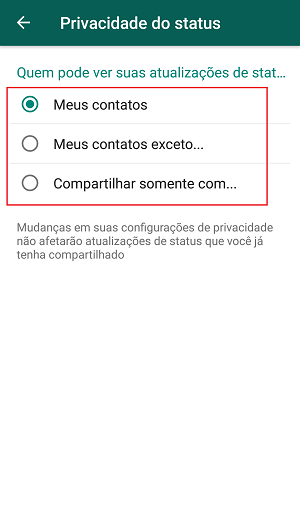 Privacidade no WhatsApp  Como configurar quem pode ver seu Status   Apptuts - 50