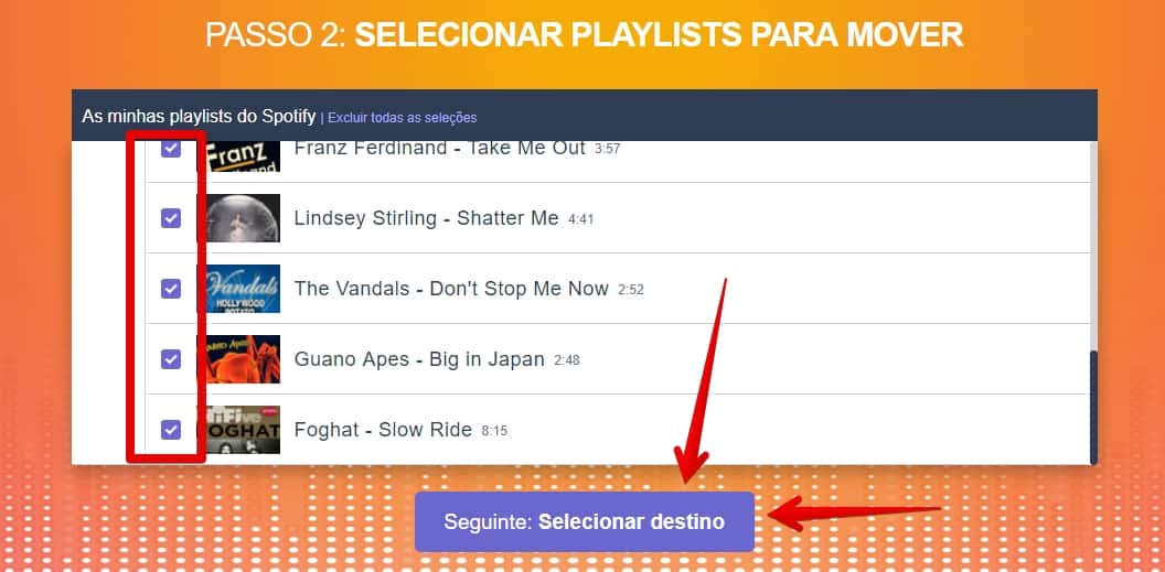 15 passos para transferir playlists do Spotify para o YouTube - 15