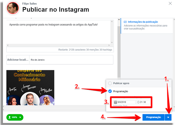 7 formas de programar posts no Instagram - 8