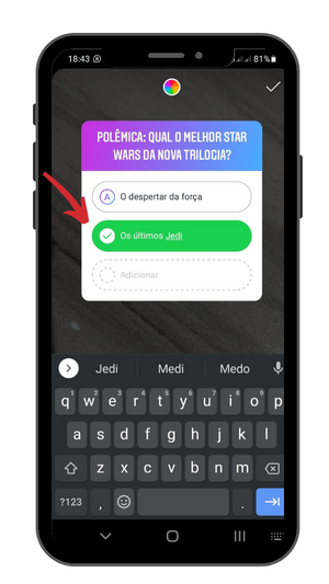 Como fazer um quiz no Instagram Stories - 7