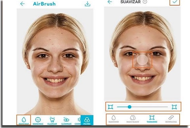 15 aplicativos para diminuir o nariz no Android - 91