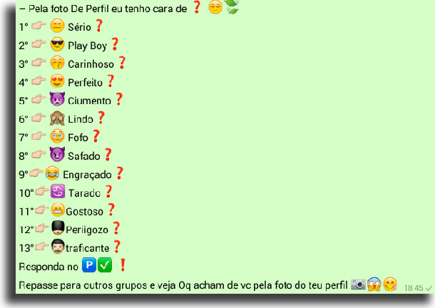 20 Melhores brincadeiras para o status do WhatsApp - 98