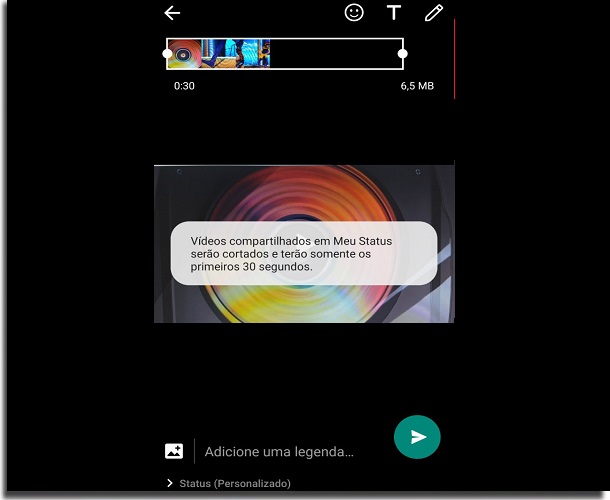 Como colocar v deos do YouTube no Status do WhatsApp - 72
