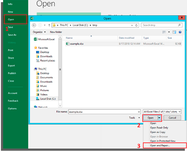 4 formas de recuperar arquivo Excel danificado - 56