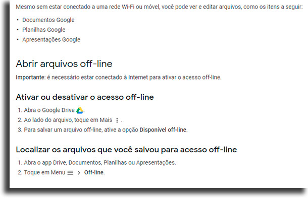 Como trabalhar em artigos do Google Drive offline  - 39
