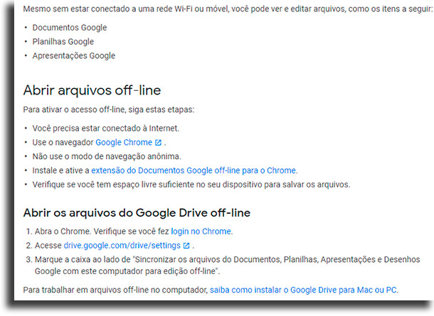 Como trabalhar em artigos do Google Drive offline  - 78