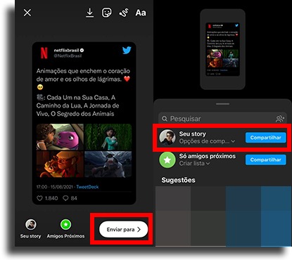 Como compartilhar Tweet nos stories do Instagram  - 94