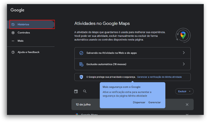 Google Maps  aprenda como excluir o hist rico - 72