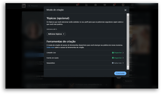 Novidades do LinkedIn Creator - 52